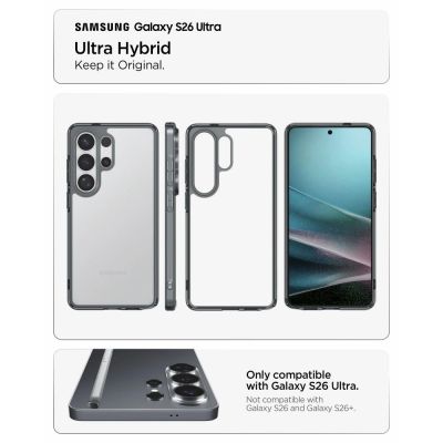 6. Spigen Ultra Hybrid Case for Samsung Galaxy S26 Ultra - Semi-Transparent