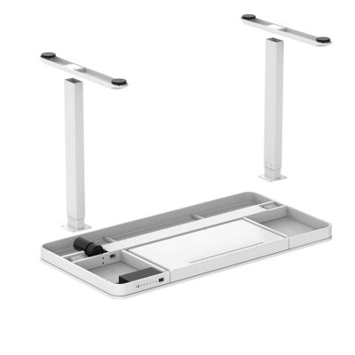 15. Activejet ET119W-C electric height-adjustable desk in white. Tabletop dimensions: 140 x 70 cm.