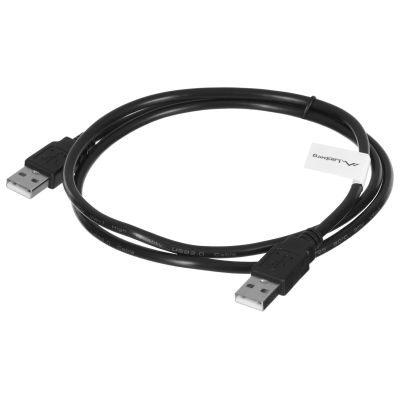 2. LANBERG USB-A 2.0 M/M CABLE 1M BLACK CA-USBA-20CU-0010-BK