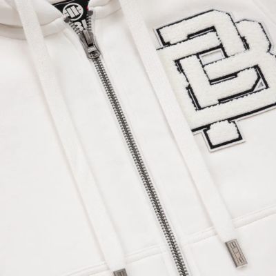 4. Women's insulated zip-up hooded sweatshirt, white Pit Bull Sherpa Ruffina - 184011000200