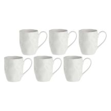 LA PORCELLANA BIANCA LUNIA Set of 6 mugs 350 ml