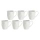 LA PORCELLANA BIANCA LUNIA Set of 6 mugs 350 ml