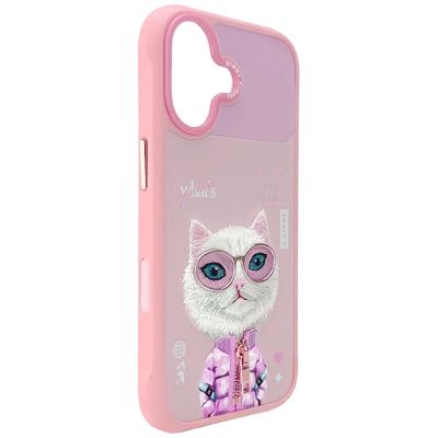 6. Nimmy Cool&Cute 2.0 Cat Case for iPhone 17 - Pink