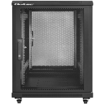 2. QOLTEC RACK CABINET 19" | 15U | 600X855X600 | PERFORATED DOORS