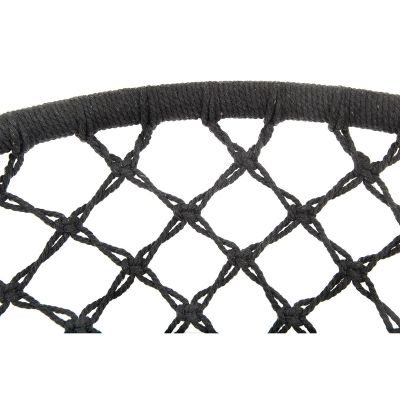 21. OPENWORK HAMMOCK HANGING CHAIR STORK'S NEST 80x60CM DARK GREY