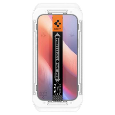 13. Spigen Glas.tR EZ Fit Privacy Tempered Glass for iPhone 16 Pro / 17 / 17 Pro - 2 pcs.