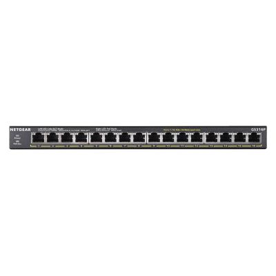 2. Switch Netgear GS316P-100EUS 16p PoE 115W* (PoE+: 16p) Unmanaged Gigabit