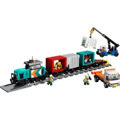 3. LEGO City 60509 - Harbor Cargo Train, Crane and Truck