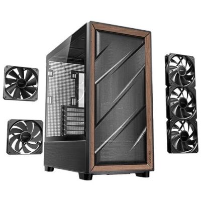 19. Antec FLUX Midi Tower Case Black 0-761345-10133-2