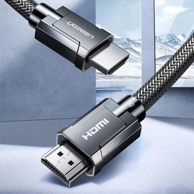 7. Ugreen cable HDMI 2.1 cable 8K 60 Hz / 4K 120 Hz 3D 48 Gbps HDR VRR QMS ALLM eARC QFT 2 m gray (HD135 70321)