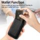 12. Synthetic Leather iPhone 17 Case with Detachable MagSafe Compatible Card Holder - Black