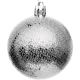 52. DECORATIVE PLASTIC BALL 6CM SET 35 PCS SILVER