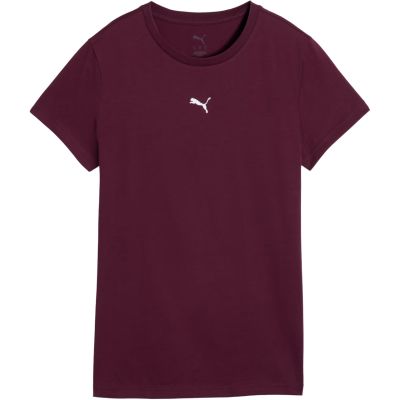 2. Puma Ess Centered Cat Logo Tee Women’s T-Shirt Burgundy 692916 24
