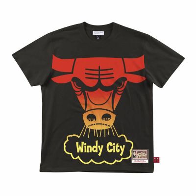 Mitchell & Ness NBA Logo Chicago Bulls T-Shirt Black