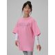 3. Girls' loose T-shirt with print 4F 4FJRSS26TTSHF3453-56S