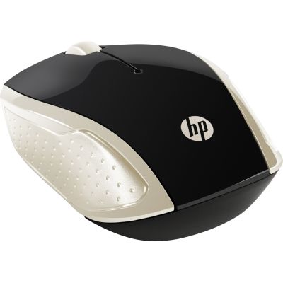 4. HP Wireless Mouse 200 Silk Gold Wireless Black and Gold 2HU83AA