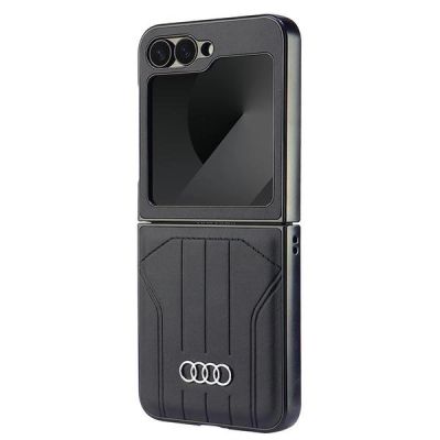 2. Audi Synthetic Leather MagSafe Case for Samsung Galaxy Z Flip 6 - Black