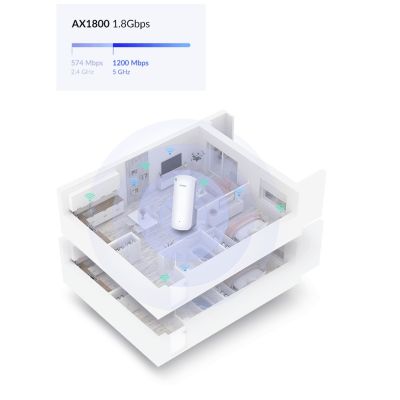 8. D-Link AX1800 Mesh Wi-Fi 6 Range White 100, 1000 Mbit/s