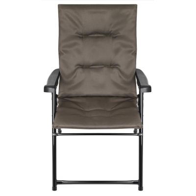 13. FOLDING GARDEN CHAIR 59X66X45/90CM WITH CUSHION GREY