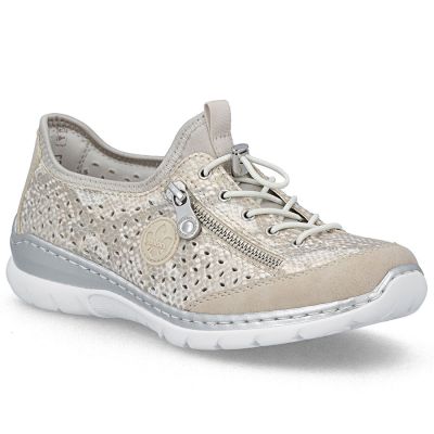 Women's sports shoes, openwork gold, Rieker L3252-92