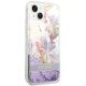 4. Guess GUHCP14MLFLSU iPhone 14 Plus 6.7 "violet / purple hardcase Flower Liquid Glitter