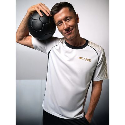 Men’s Quick-Drying Training T-Shirt 4F | Robert Lewandowski RL9SSS26TFTSM2466-10S