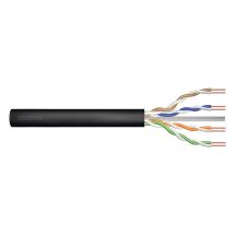 DIGITUS cat.6 gel-filled outdoor installation cable, U/UTP, AWG 23/1, PE, 305m, black, spool