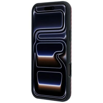 5. BMW M Carbon Metal Logo MagSafe Case for iPhone 17 Pro Max / 18 Pro Max - Burgundy