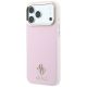 2. Guess Saffiano Small 4G & Classic Logo MagSafe Case for iPhone 18 Pro / 17 Pro – Pink