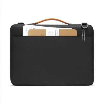 7. Tech-Protect Defender Bag for Laptop 13-14 - Black and Orange