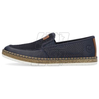 8. Comfortable leather shoes Rieker M RKR656, navy blue