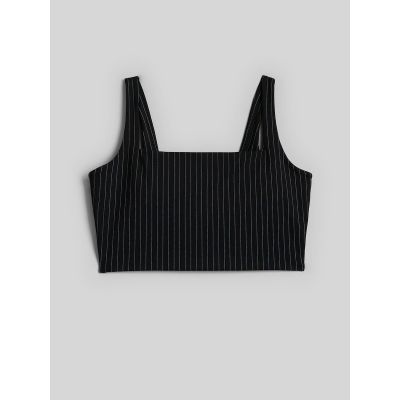 6. Women's slim striped crop-top 4F 4FRAW26TSLEF373-20S