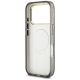 7. Guess IML Glitter Flowers Triangle MagSafe Case for iPhone 17 Pro / 18 Pro - Black