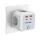 4. Wozinsky WKZ-4B Power Cube 3x AC 2x USB-A 2x USB-C PD 20 W 4000 W - White