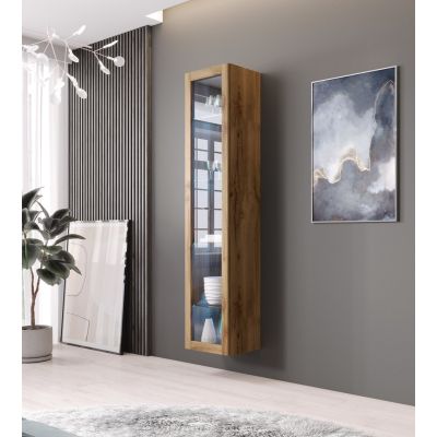 3. VIGO glass display cabinet '180' 180/40/30 oak wotan
