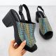 Women’s Block-Heel Woven Sandals M.Daszyński MR23126-7