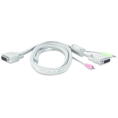 5. TRENDnet 2-Port DVI/USB/Audio KVM Switch with Cables
