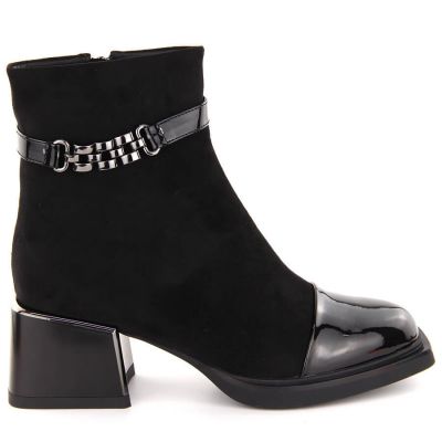 6. D&A S.Barski ankle boots with decorative heel Premium Collection W MR880-018 OLI269A