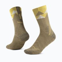 Buff Thermonet Over the Calf Socks - olive green