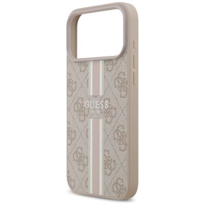 6. Guess 4G Printed Stripes MagSafe case for iPhone 17 Pro Max - pink