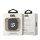 3. Karl Lagerfeld KLA2RUNCHK AirPods 1/2 cover black/black Silicone Choupette Head 3D