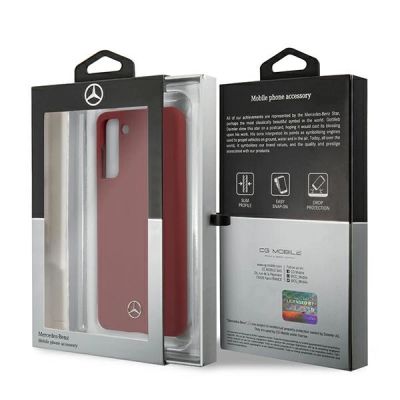 8. Mercedes Silicone Line Case for Samsung Galaxy S21+ - Red