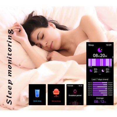 9. Rubicon RNCF31 BLACK Women's Smartwatch