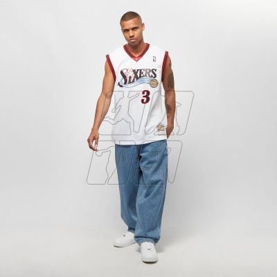 3. Mitchell &amp; Ness NBA Swingman Home Jersey 76ERS 00 Allen Iverson M SMJYGS18200-P76WHIT00AIV