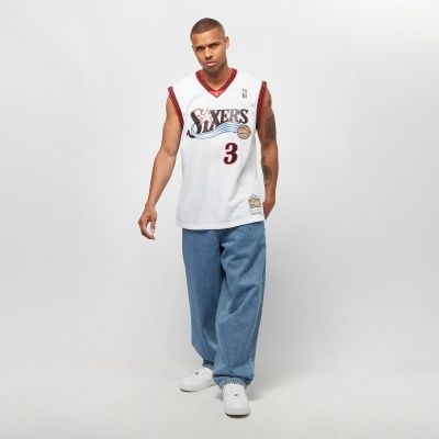 3. Mitchell & Ness NBA Swingman Home Jersey 76ERS 00 Allen Iverson M SMJYGS18200-P76WHIT00AIV
