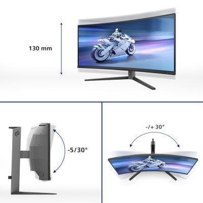 8. Philips 34" monitor 34M2C6500/00 2xHDMI DP 3xUSB