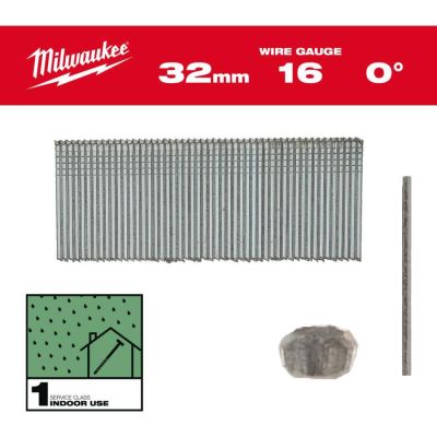 MILWAUKEE PINS 16G/25mm/0° FOR M18 FN16GS /5000 pcs.