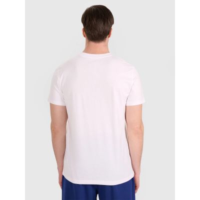 7. Men's regular t-shirt with volleyball print 4F 4FRAW25TTSHM3235-10S