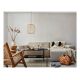 5. EGLO ROMAZZINA hanging lamp, 1 x E27, max 40W, beige