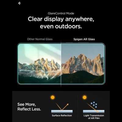 11. Spigen Glas.tR EZ Fit Pro AC Anti Reflection Tempered Glass 2-Pack for Samsung Galaxy S26